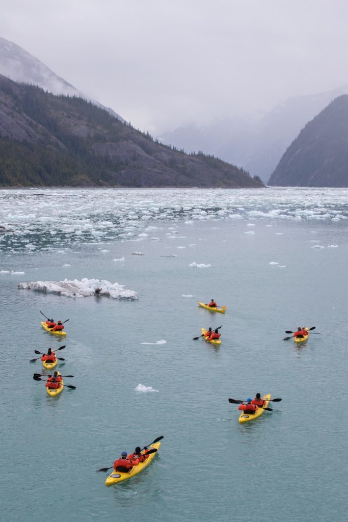 Du kayak en Alaska avec Seabourn