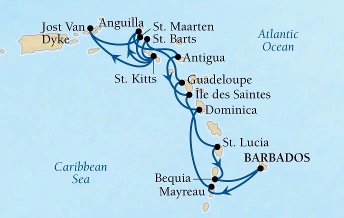 Croisière Seabourn de Saint Martin Caraïbes