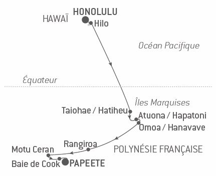 Croisière Hawaï et Polynésie française