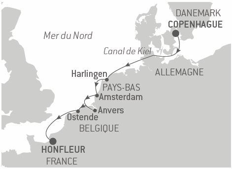 Croisière Histoire, art et architecture en mer du Nord