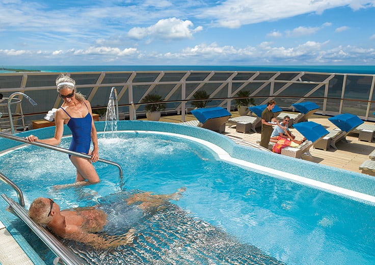 Terrasse Aquamar Spa - Croisière Oceania Cruises