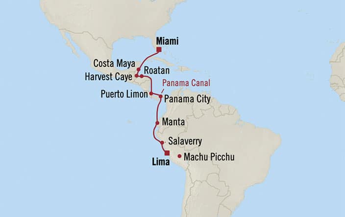 Croisière Oceania Cruises Découverte des Mayas et des Incas