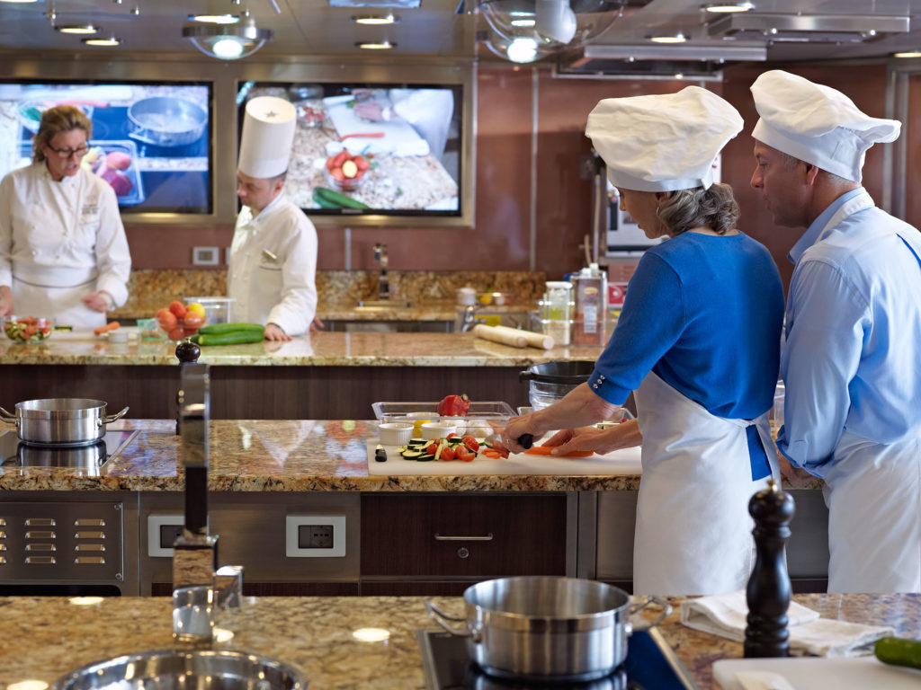Une école de cuisine à bord d'Oceania Cruises