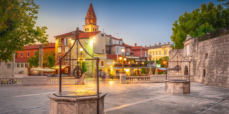 Sérénade au coucher du soleil à Zadar