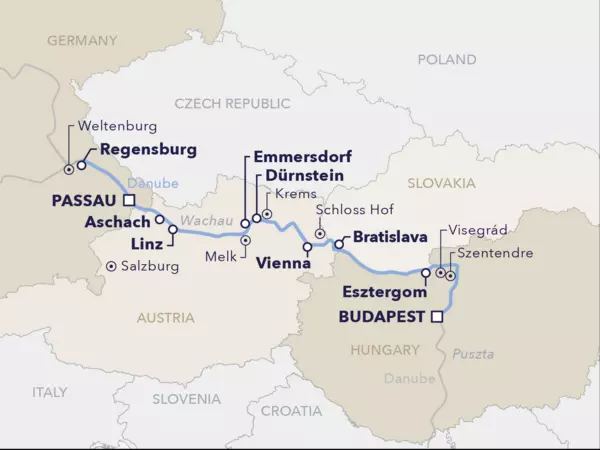 Cette croisière sur le Danube commence à Passau