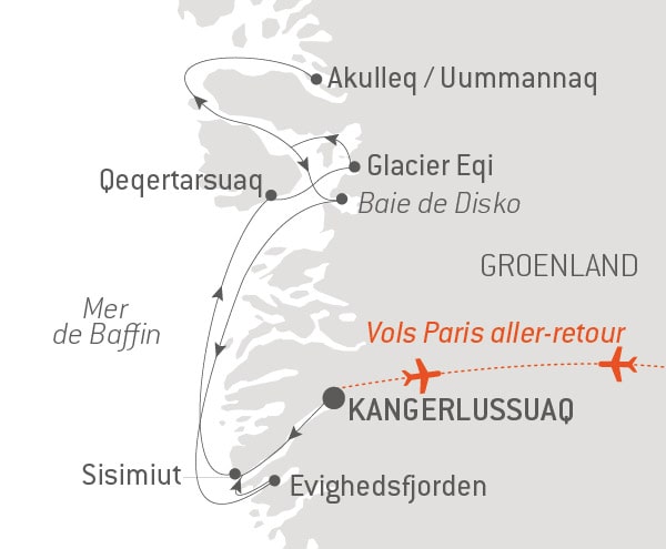 Croisière Ponant - Baie de Disko et villages inuits