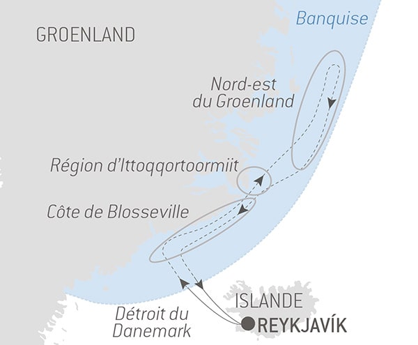 Croisière PONANT Banquise inexplorée du nord-est du Groenland