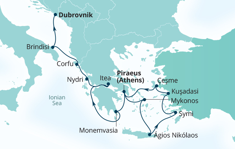 Seabourn Encore ATHÈNES - DUBROVNIK﻿