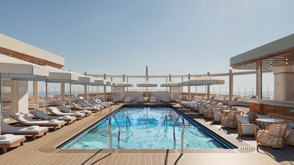 La piscine à bord de Four Seasons Yachts