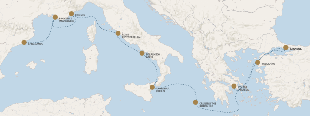 Croisière de luxe Regent Seven Sea Cruises en Méditerranée