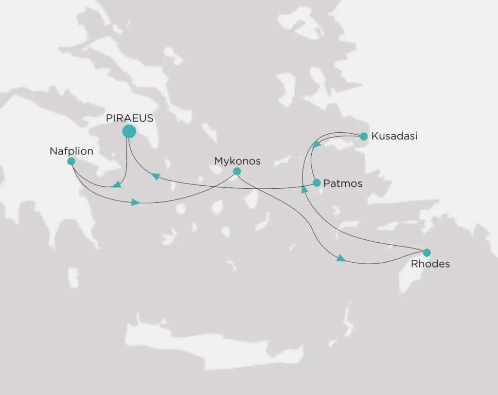 Croisières de luxe Crystal de/à Athènes
