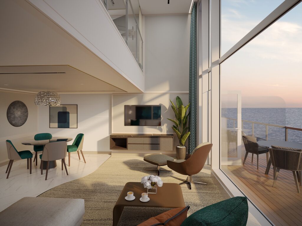 Grand Loft Suite à bord du Seven Seas Prestige