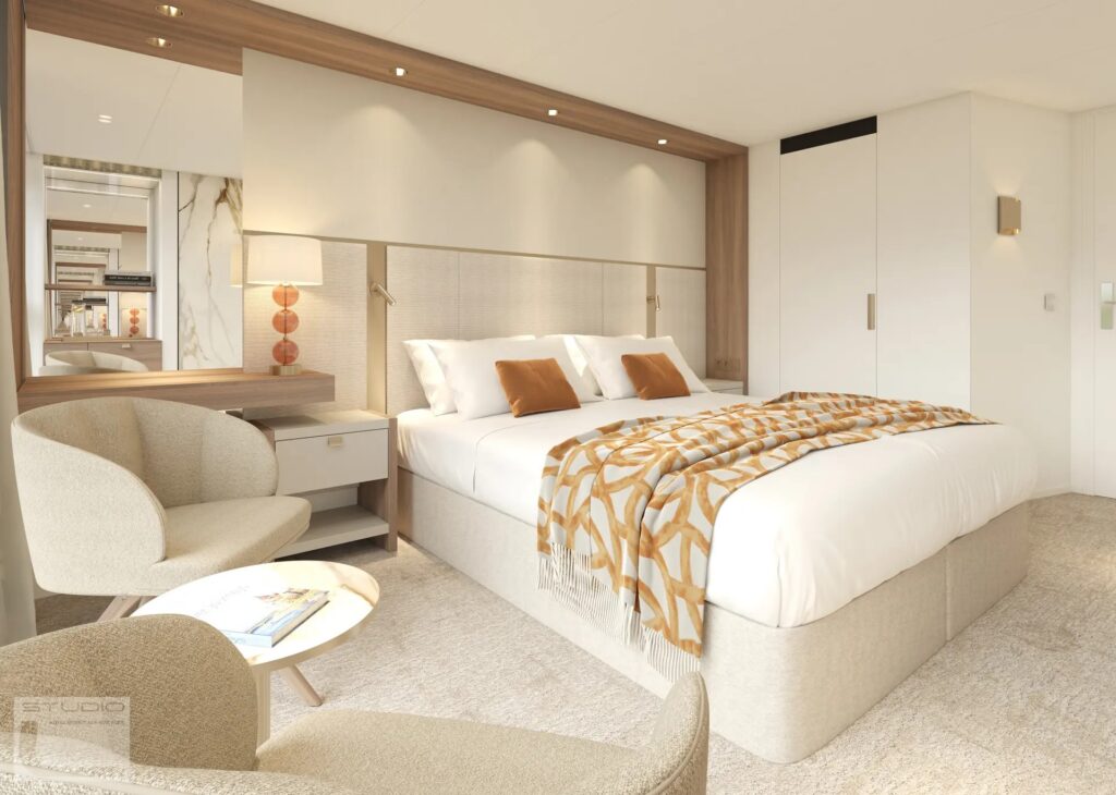 Une cabine à bord de l'AMADEUS Mira