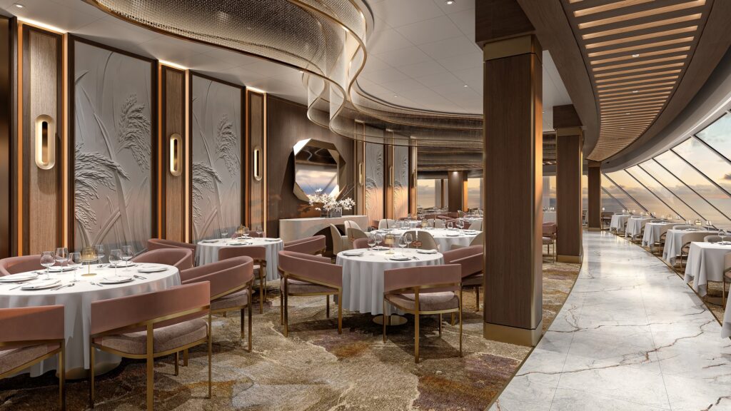 Le grand restaurant à bord d'Oceania Sonata