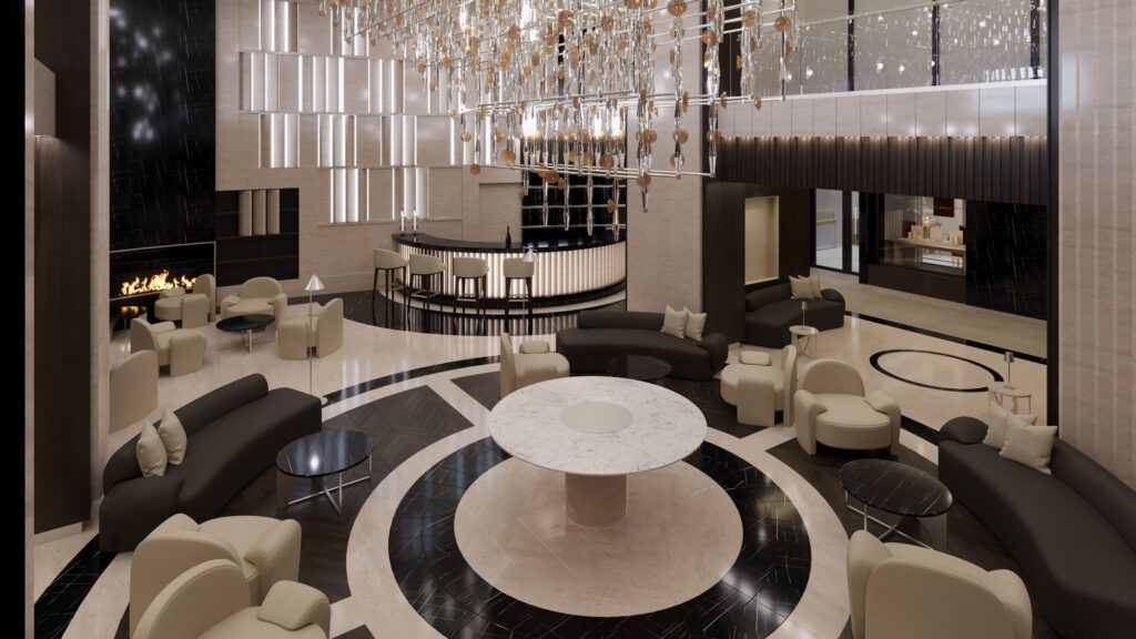 Un atrium sculptural sur deux niveaux à bord d'EXPLORA III