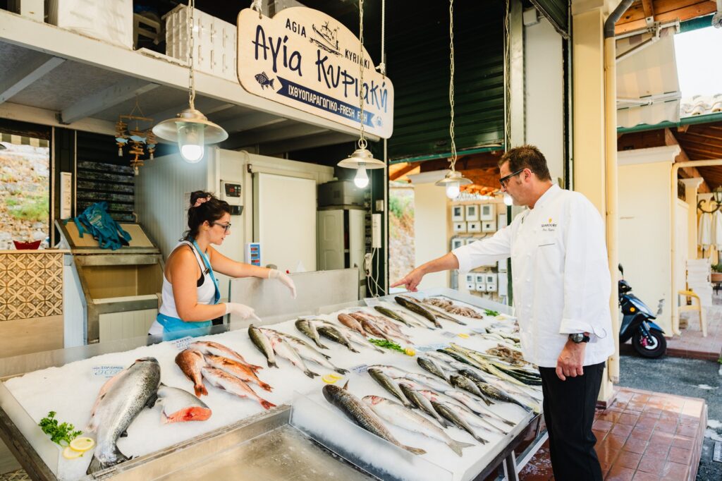 Excellence culinaire : les achats à terre