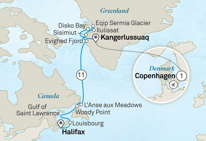 Croisière Scenic Route des Vikings : du Groenland à la Nouvelle‑Écosse