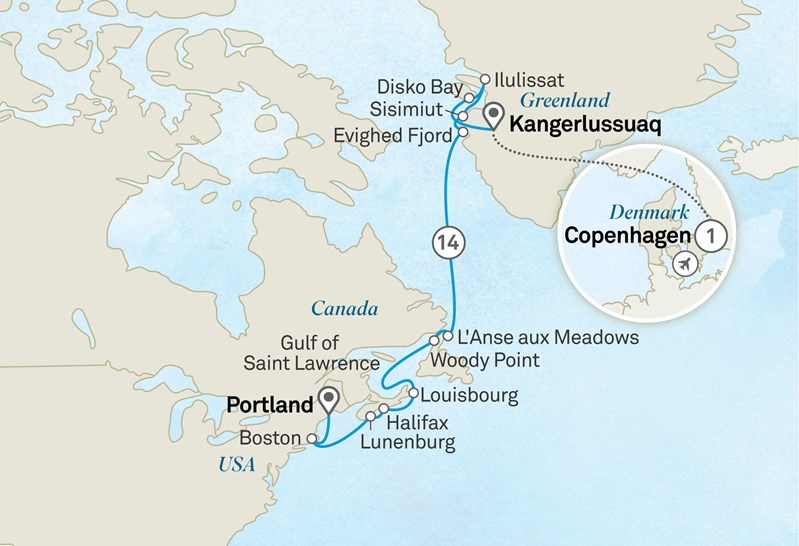 15 jours, de Copenhague jusqu’aux côtes du Maine, à Portland