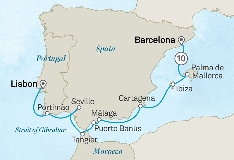 Odyssée méditerranéenne : de Lisbonne à Barcelone