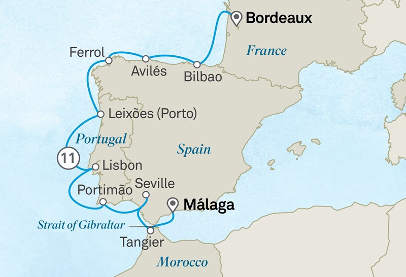 11 nuits à bord de Scenic Eclipse II - Málaga à Bordeaux