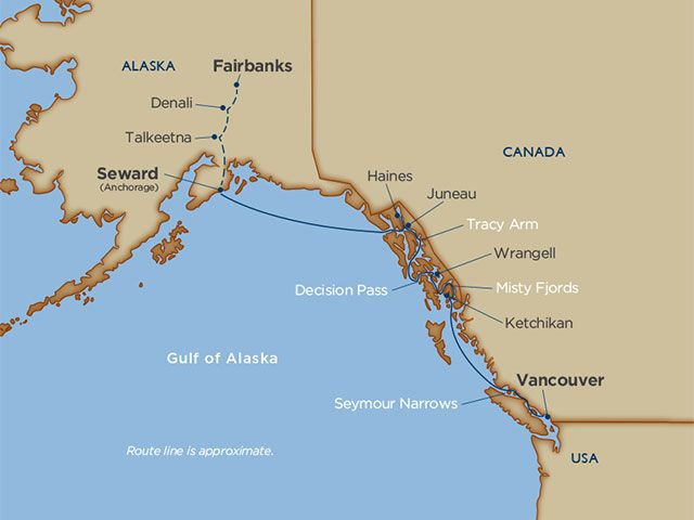 Croisière Alaska avec Windstar Cruises entre Juneau et Vancouver