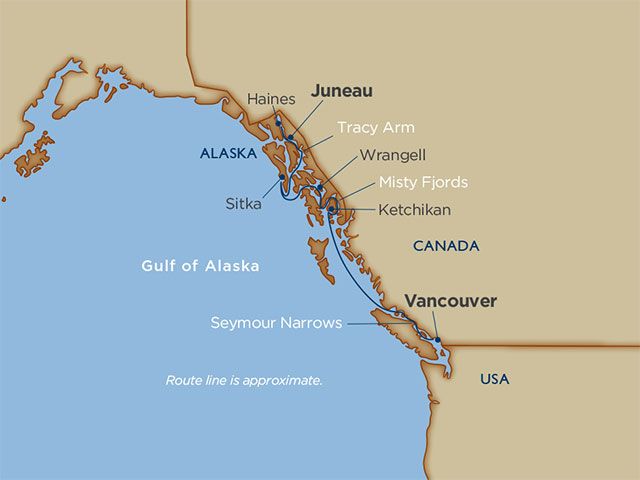 Croisière d’une semaine en Alaska