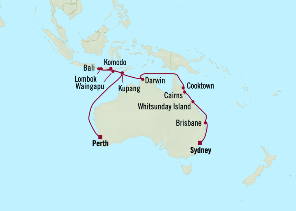 Oceania Cruises - Australasian Allure, au départ de Sydney vers Perth