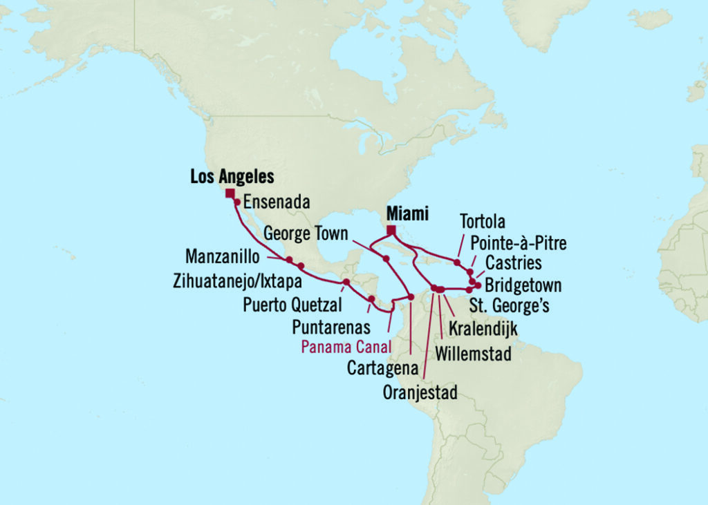 Réveillons de fin d'année de Miami à Los Angeles en croisière haut de gamme