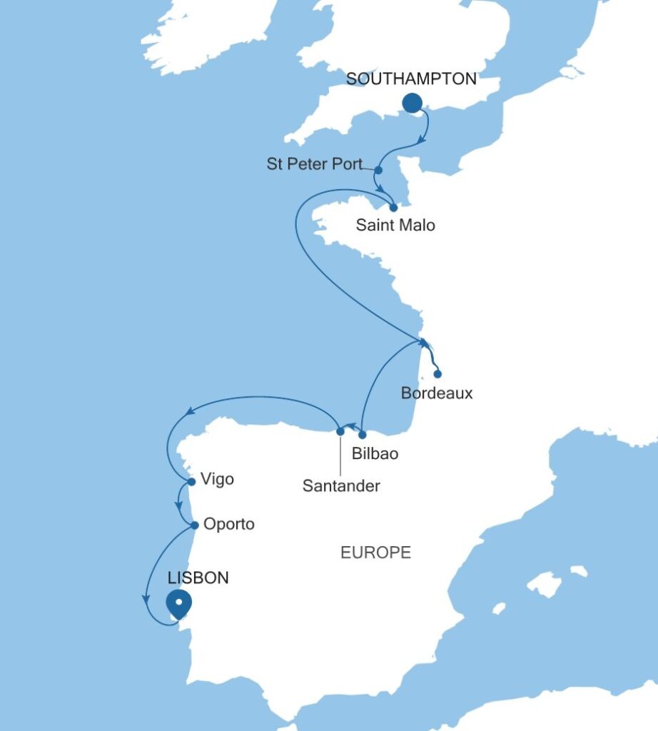 Silversea : croisière Southampton – Lisbonne