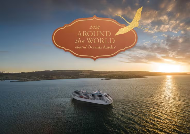 Oceania Cruises - tour du monde 2028 de 180 jours, de Miami à New York