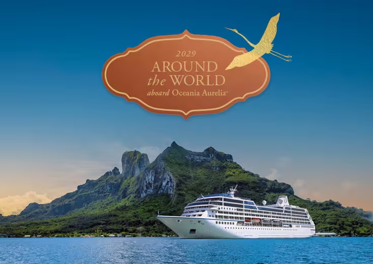 Oceania Cruises - tour du monde 2029 de 180 jours, de Los Angeles à New York