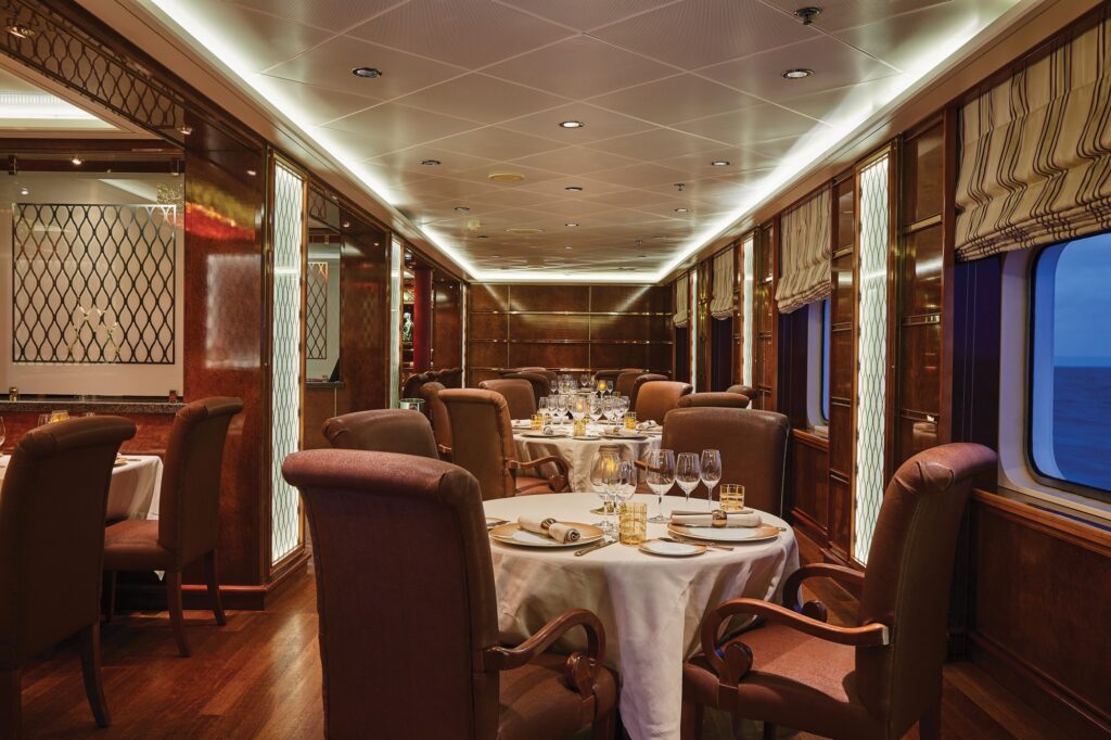 Restauration haut de gamme Silversea