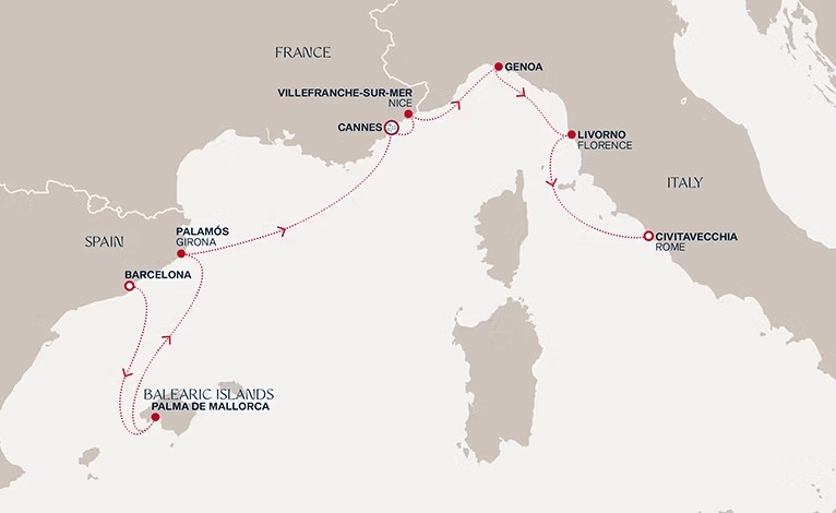 Nouvel An en croisière de 7 nuits de Barcelone à Rome