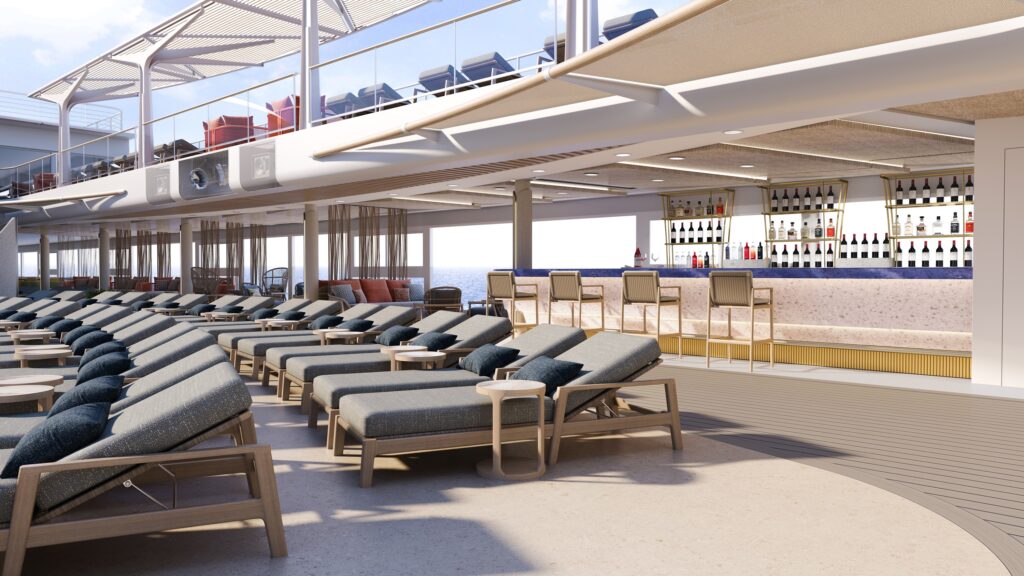 Pont piscine du Seven Seas Prestige de Regent