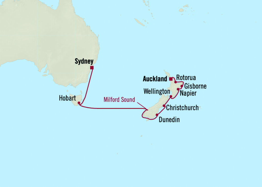 Croisière de luxe Oceania Cruises de Sydney à Auckland