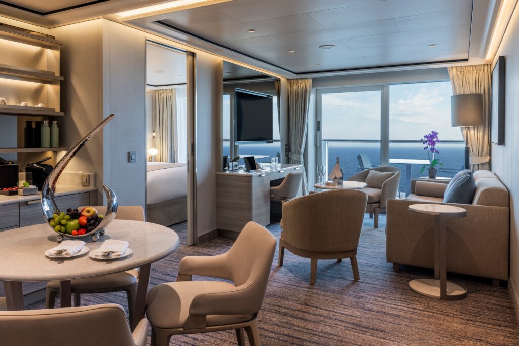 Croisière Silversea : les suites Junior Grand, Signature, Silver, Premium Medallion et Medallion sont dans la catégorie Residence