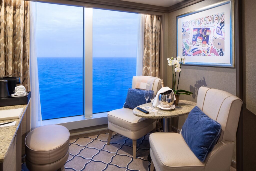 Croisière Silversea : les suites Panorama, Vista  sont dans la catégorie Oceanview